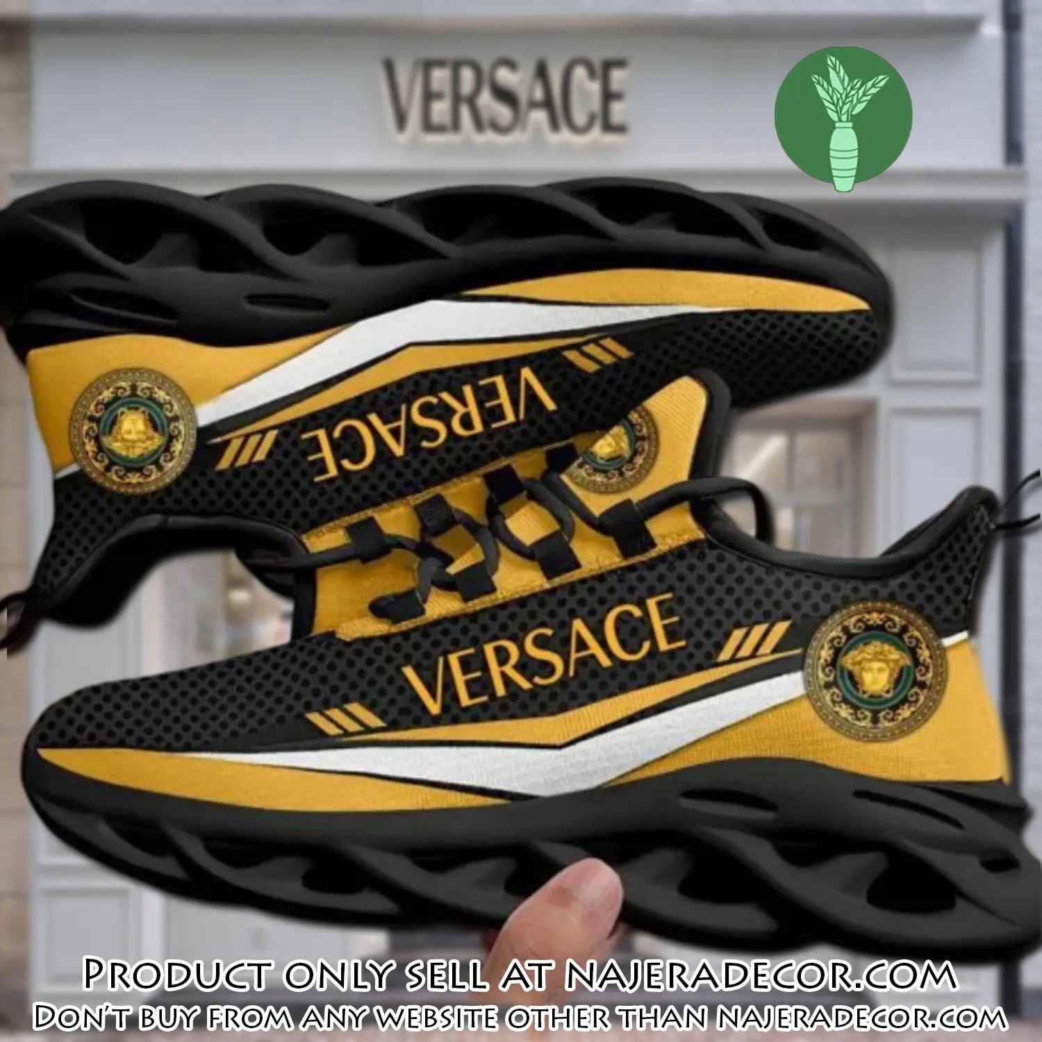 Versace medusa black premium max soul shoes luxury brand gifts for men women njr2655403
